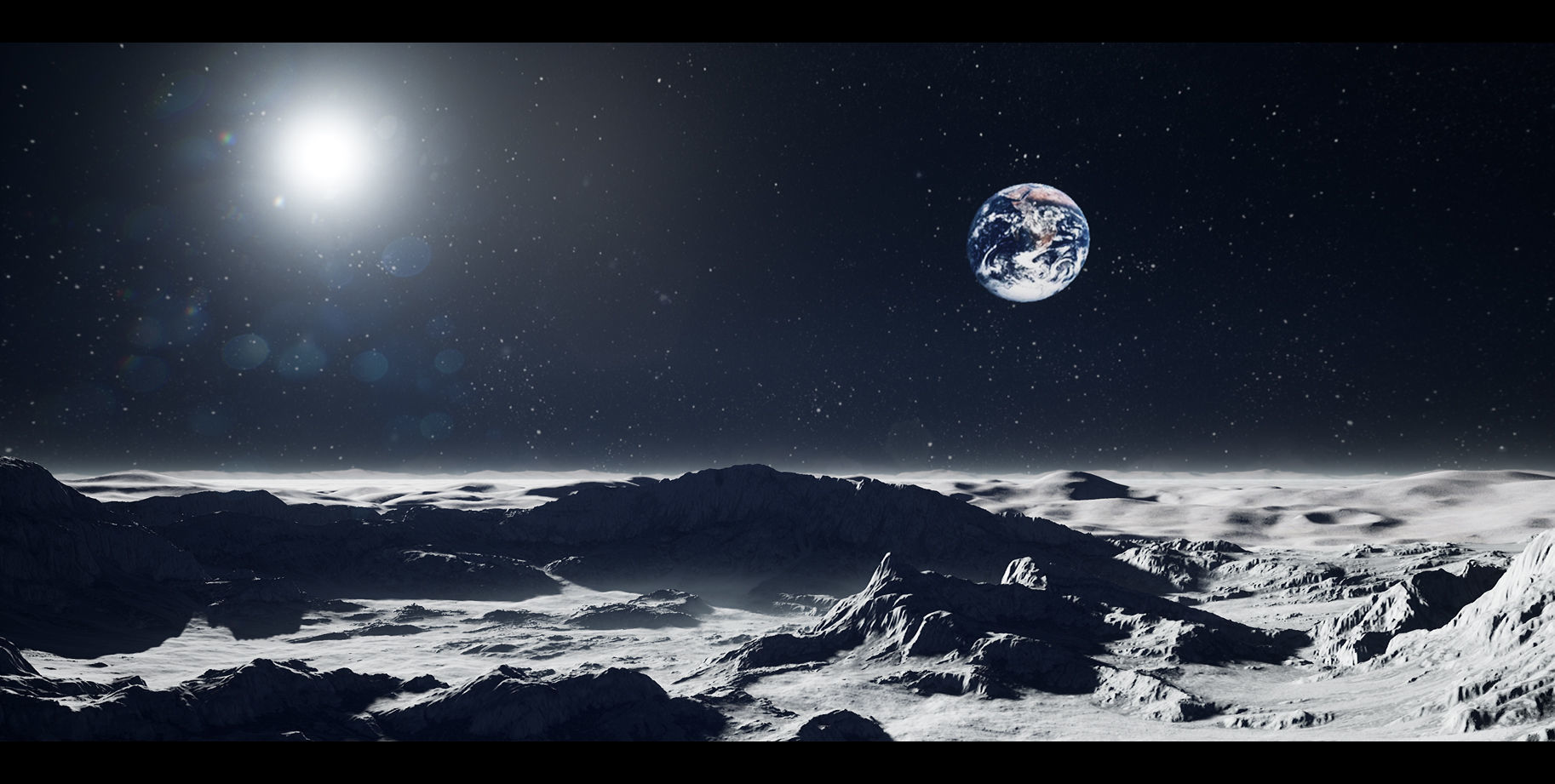 Moon Landscapes Pack - UE Project 4 22 3D model_9