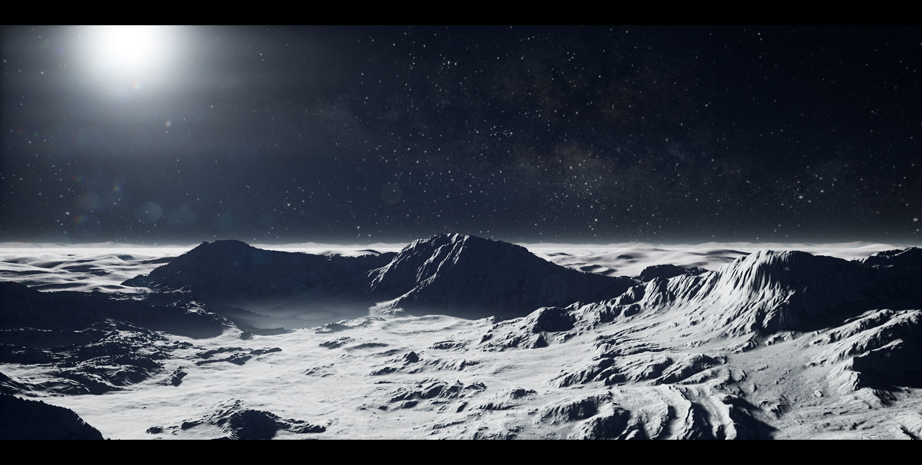Moon Landscapes Pack - UE Project 4 22 3D model_8
