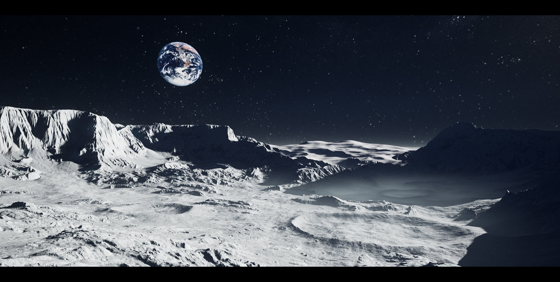 Moon Landscapes Pack - UE Project 4 22 3D model_10
