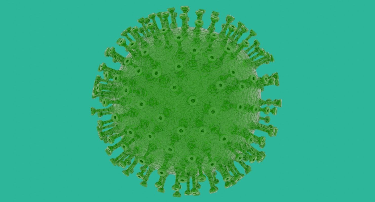 Coronavirus in Blender and stl 3D model_8