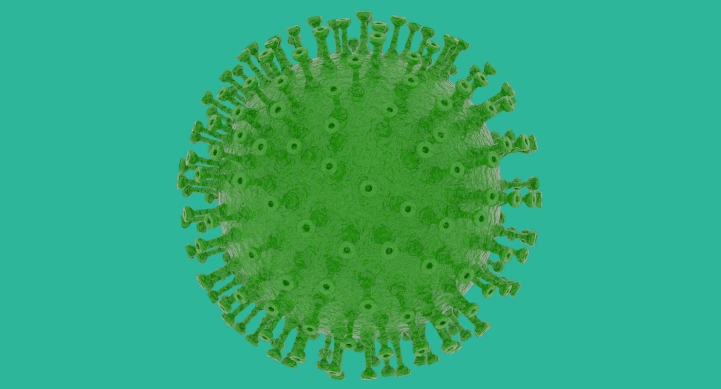 Coronavirus in Blender and stl 3D model_5