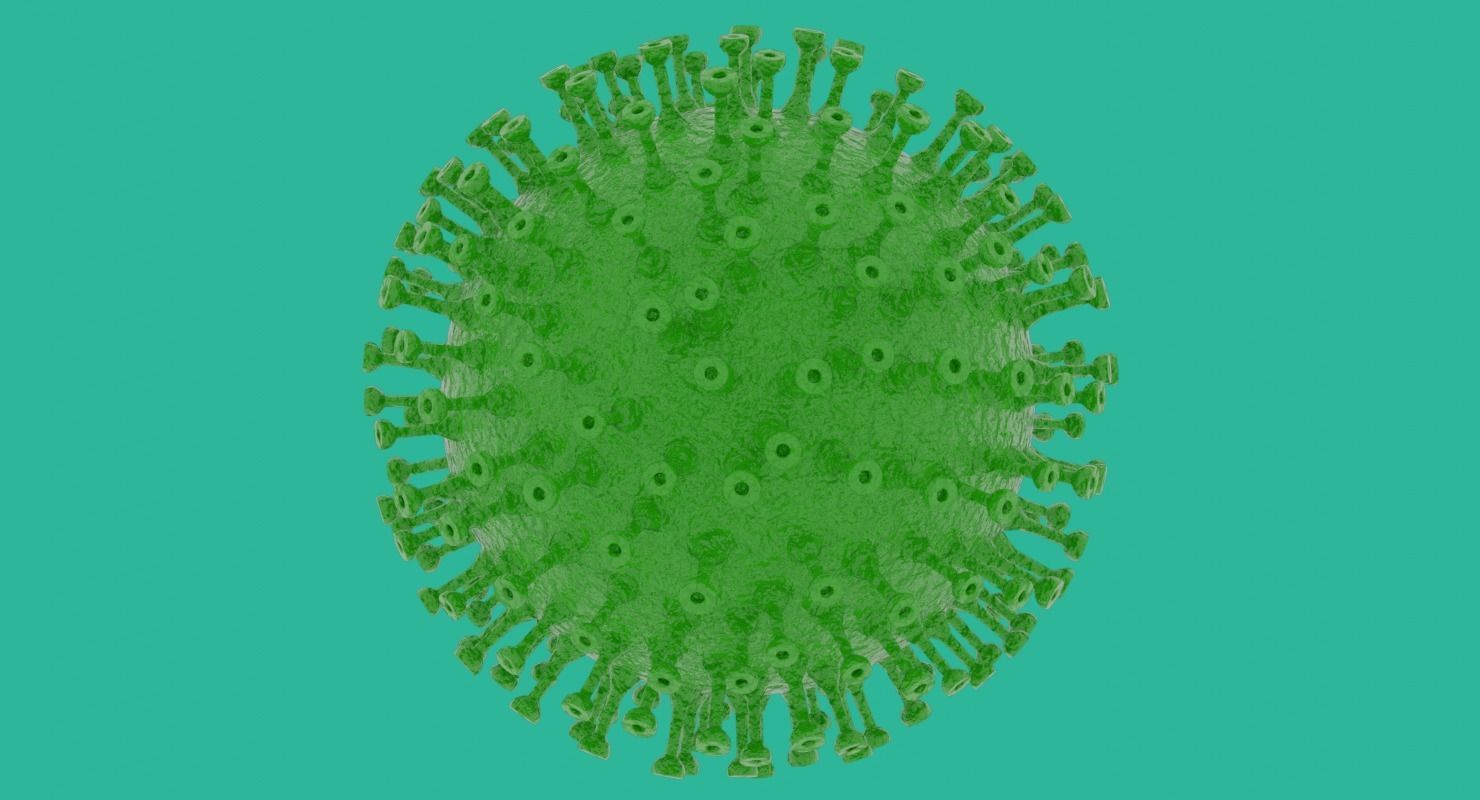 Coronavirus in Blender and stl 3D model_6