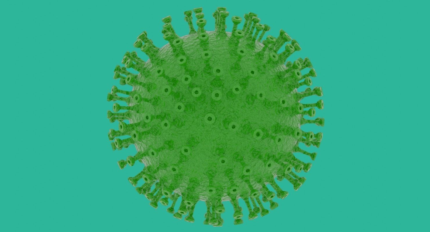 Coronavirus in Blender and stl 3D model_4