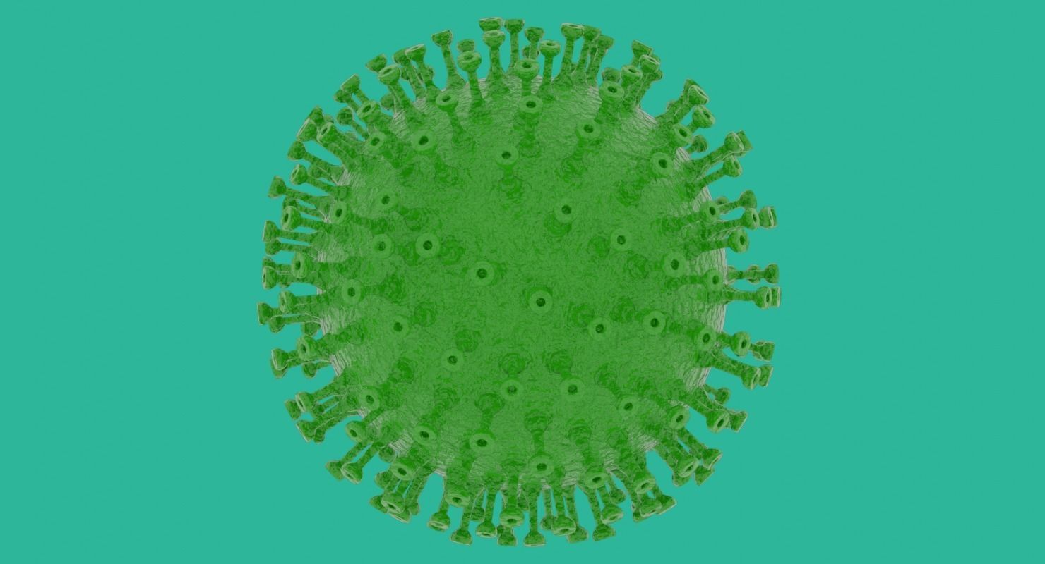 Coronavirus in Blender and stl 3D model_10