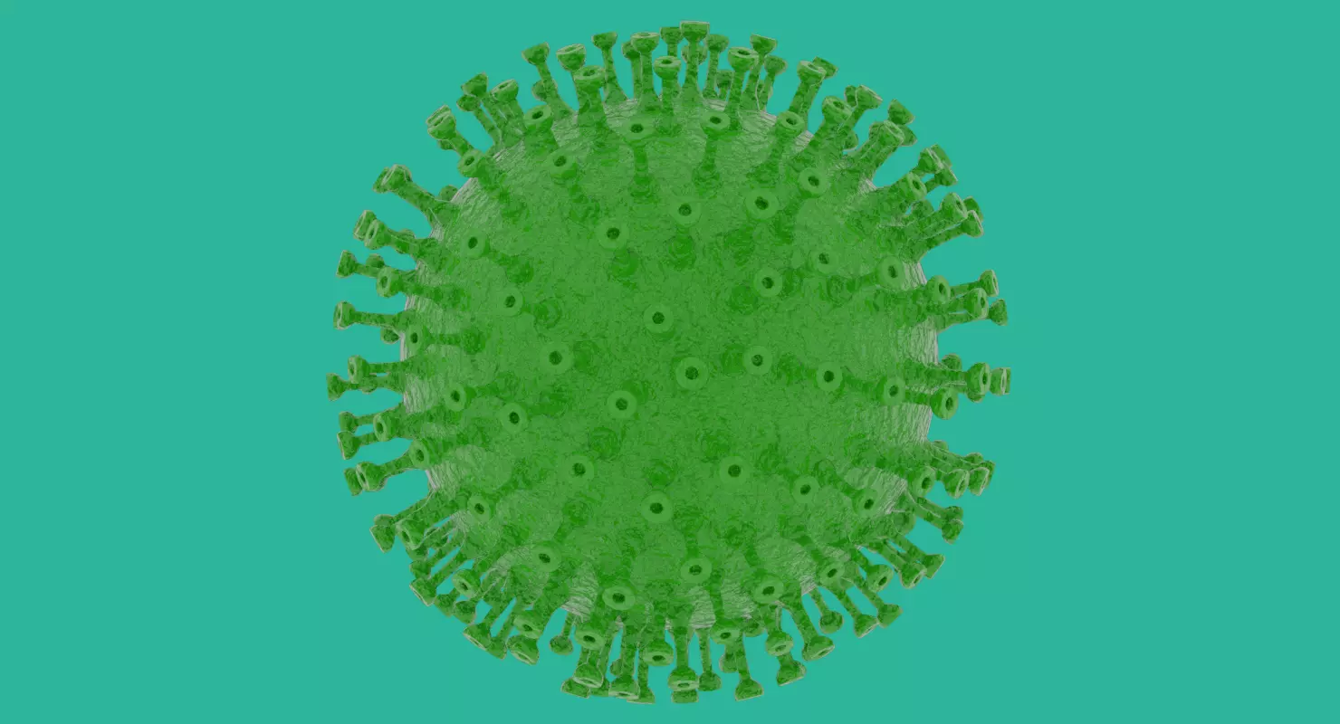 Coronavirus in Blender and stl 3D model_0