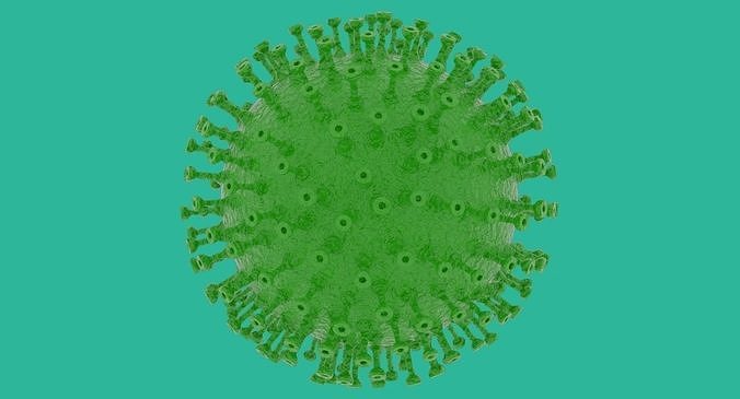 Coronavirus in Blender and stl 3D model