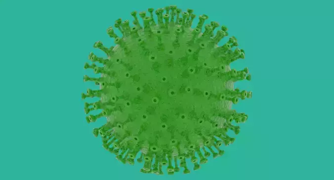 Coronavirus in Blender and stl 3D model