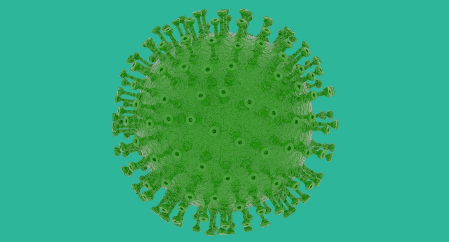 Coronavirus in Blender and stl 3D model_2