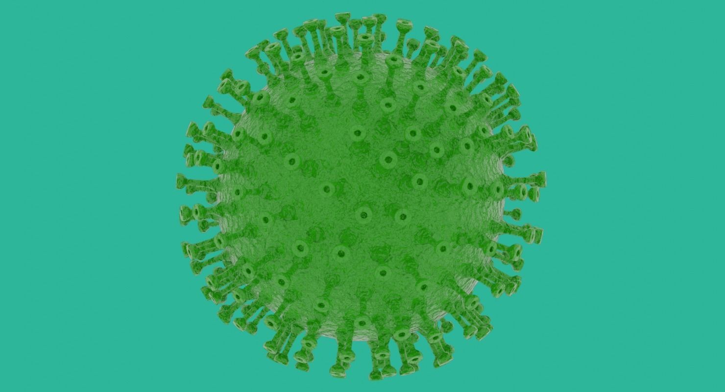 Coronavirus in Blender and stl 3D model_3