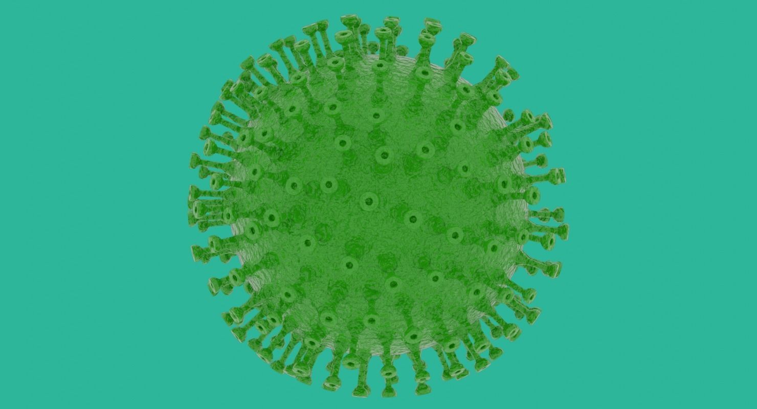 Coronavirus in Blender and stl 3D model_7