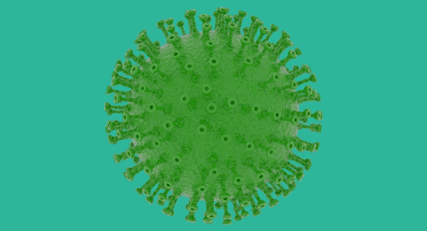 Coronavirus in Blender and stl 3D model_9