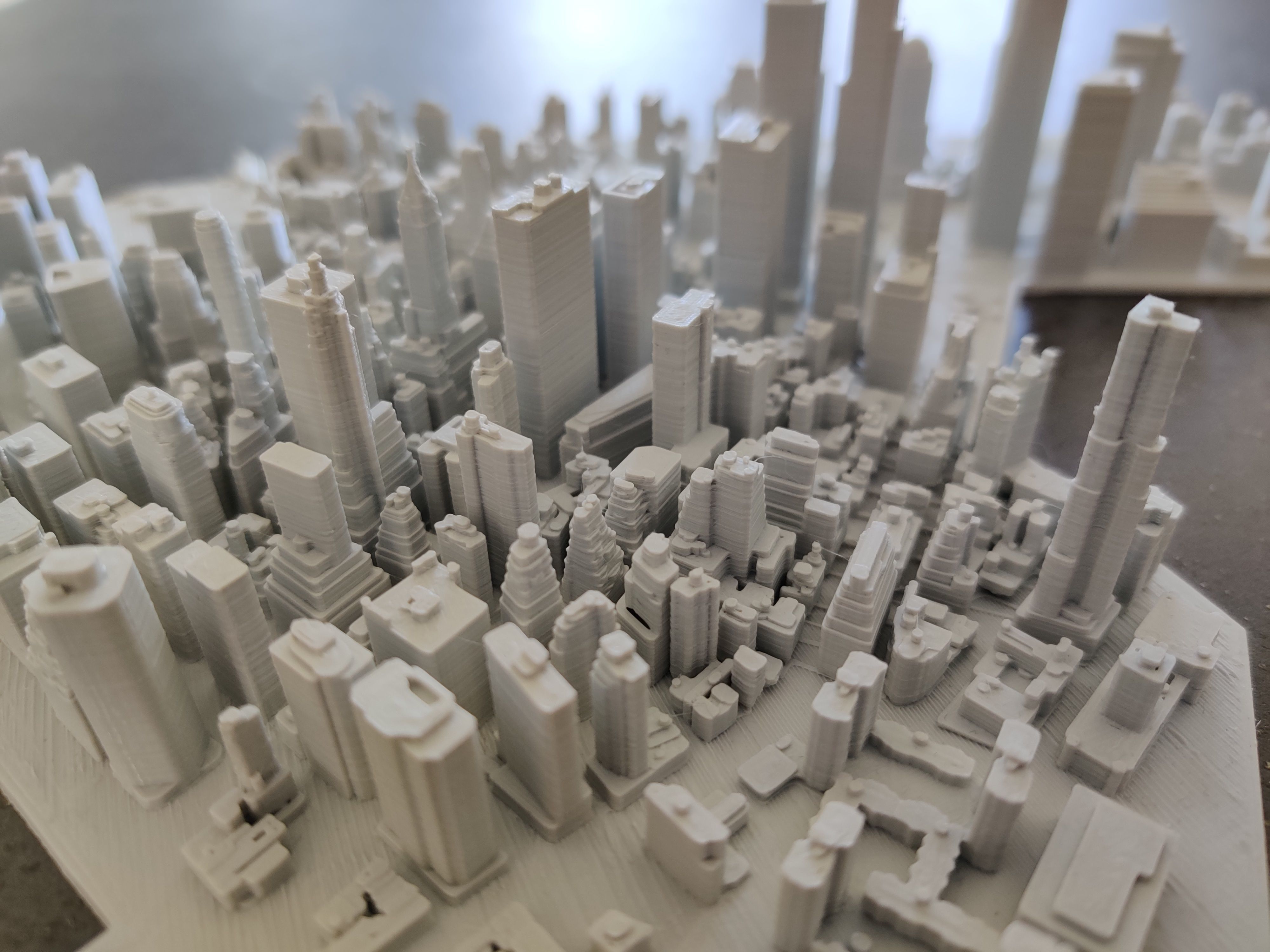 Lower Manhattan NYC 3D print part and Empire State Building 3D print model_4