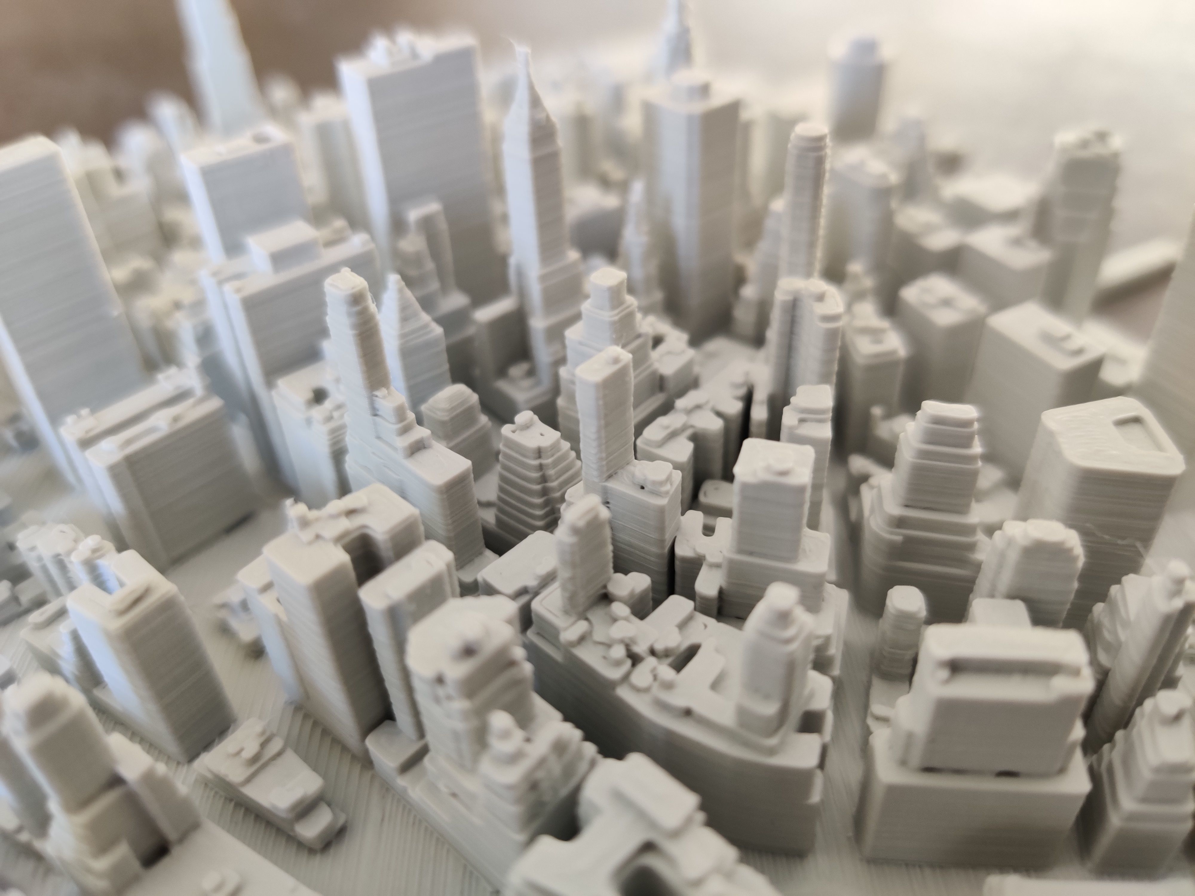 Lower Manhattan NYC 3D print part and Empire State Building 3D print model_5