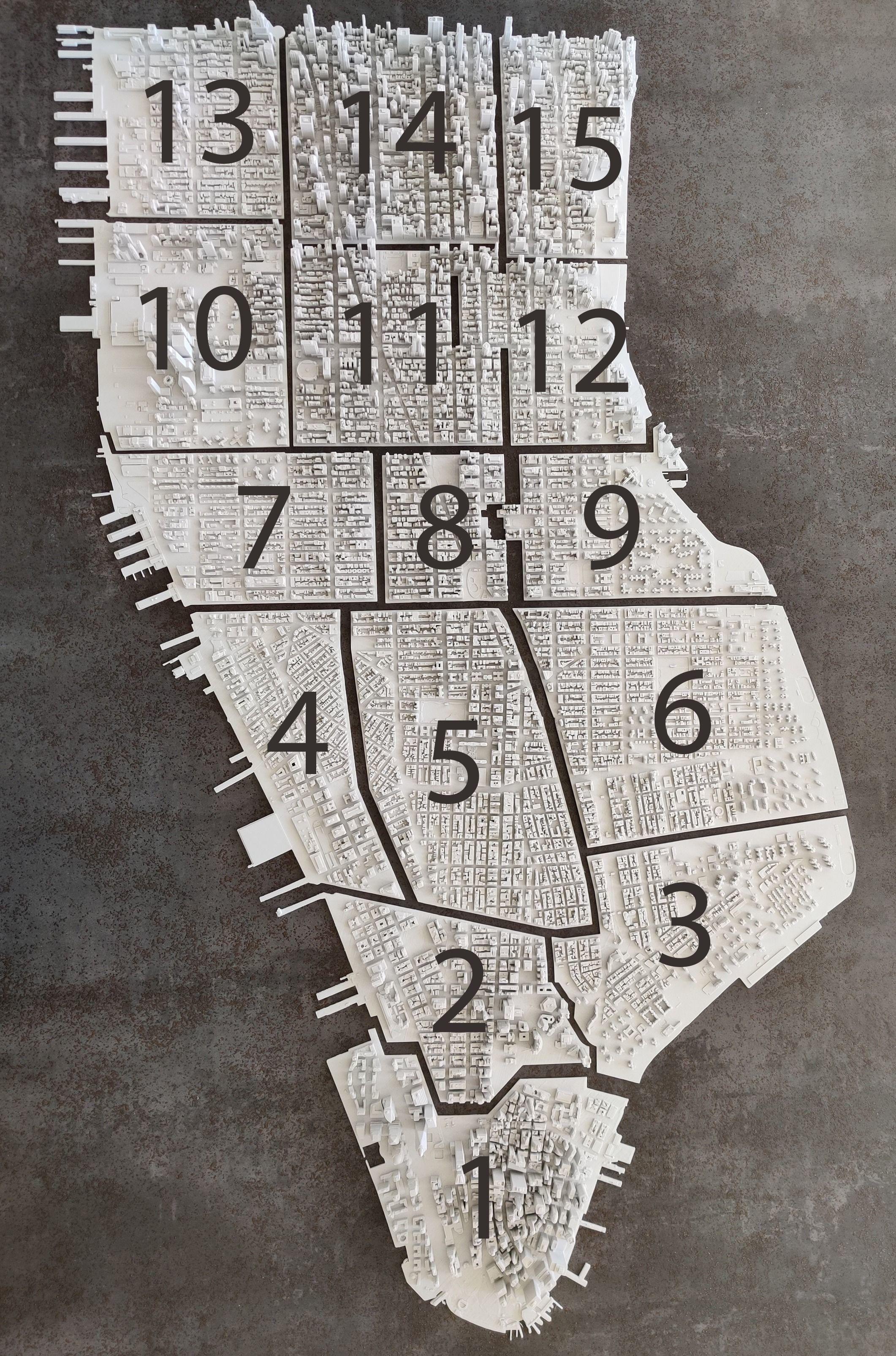 Lower Manhattan NYC 3D print part and Empire State Building 3D print model_8