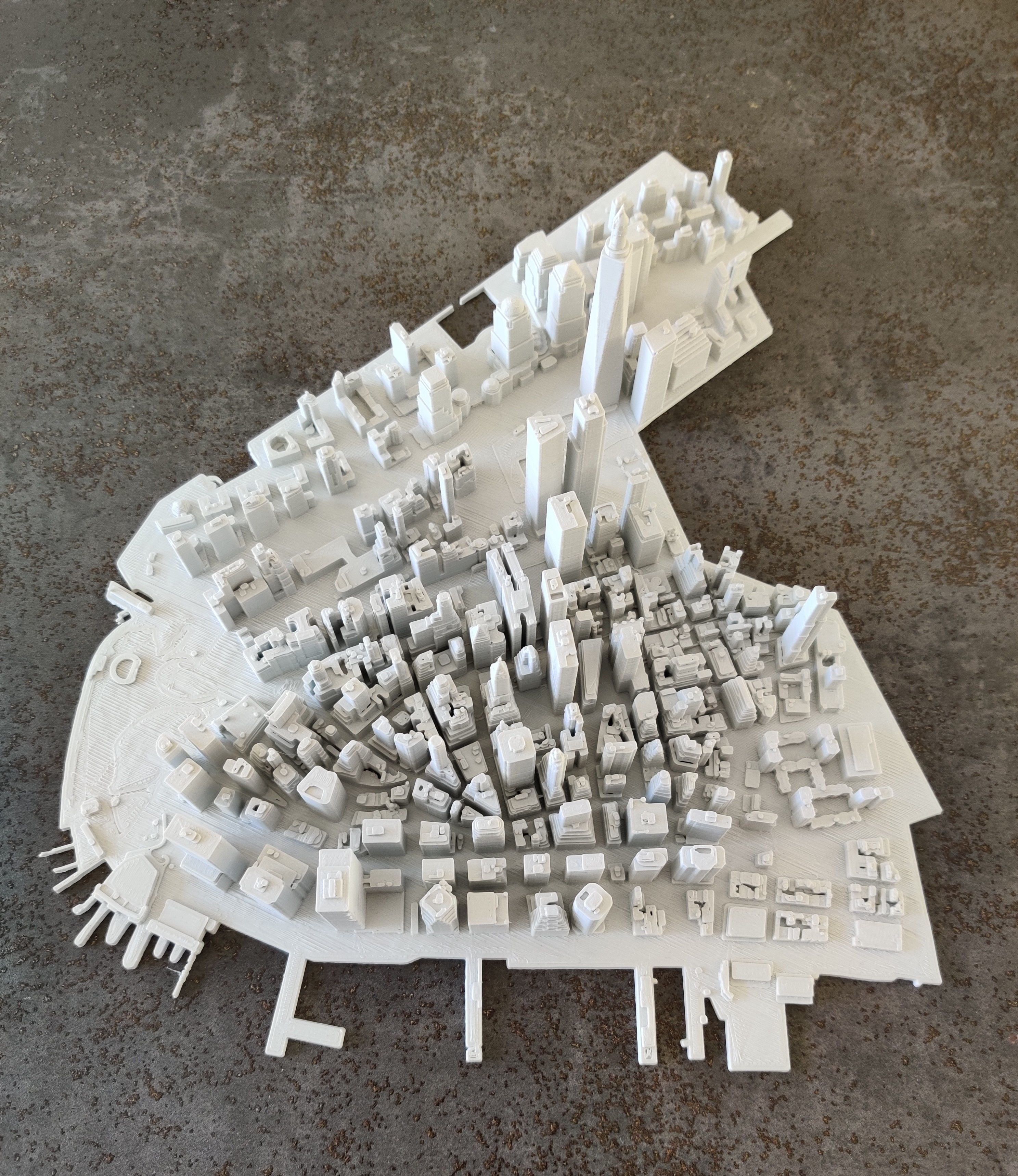 Lower Manhattan NYC 3D print part and Empire State Building 3D print model_6