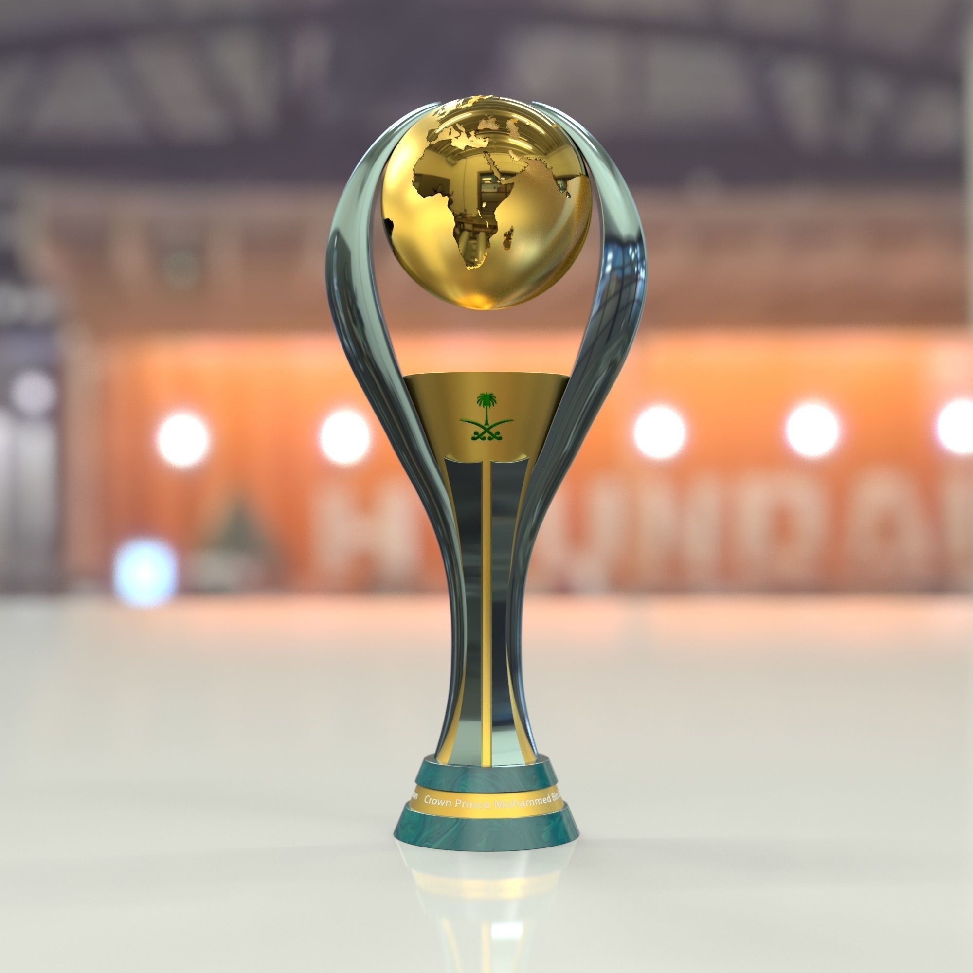 Prince Mohammed Bin Salman Trophy 2021 3D model_1