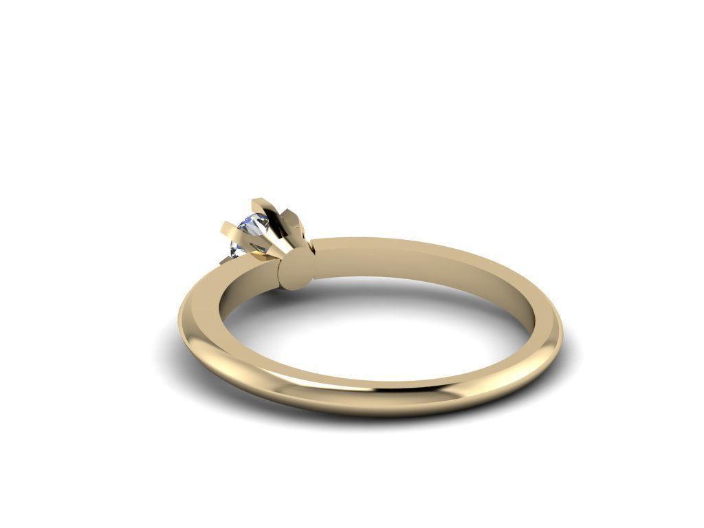 Tiffany Ring 4mm  3D print model_8