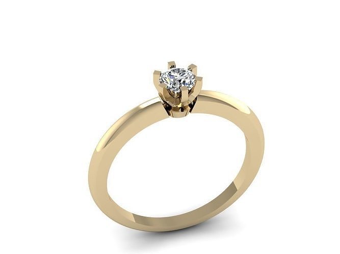 Tiffany Ring 4mm  3D print model