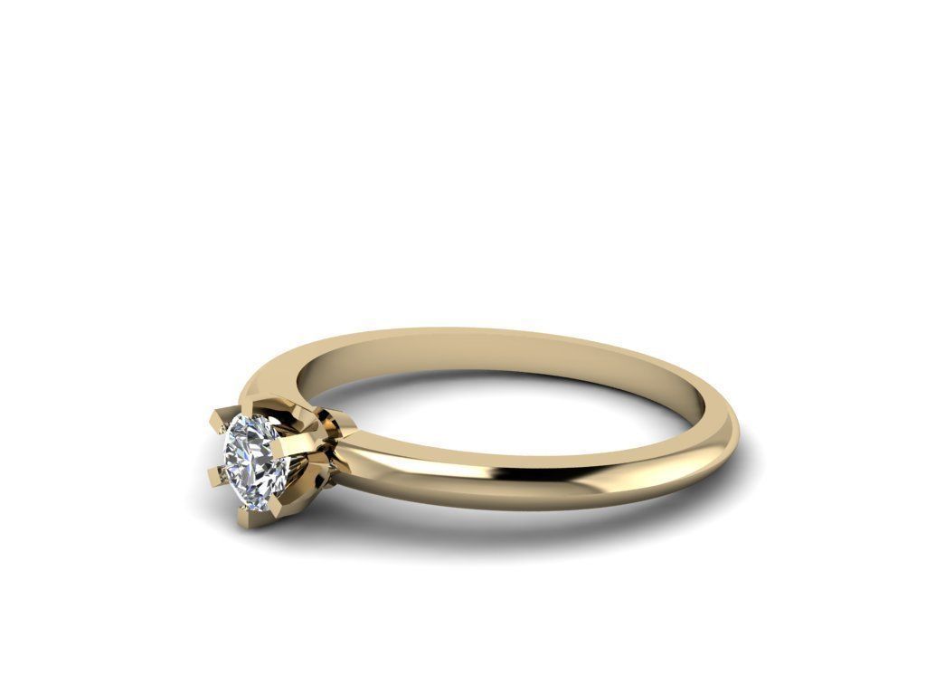 Tiffany Ring 4mm  3D print model_10