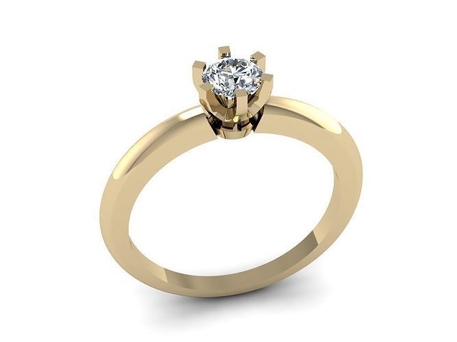 Tiffany Ring 4x5 mm 3D print model