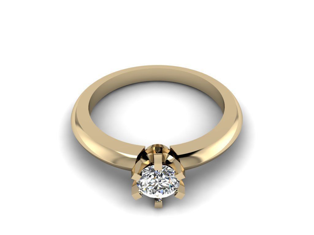 Tiffany Ring 5mm  3D print model_1