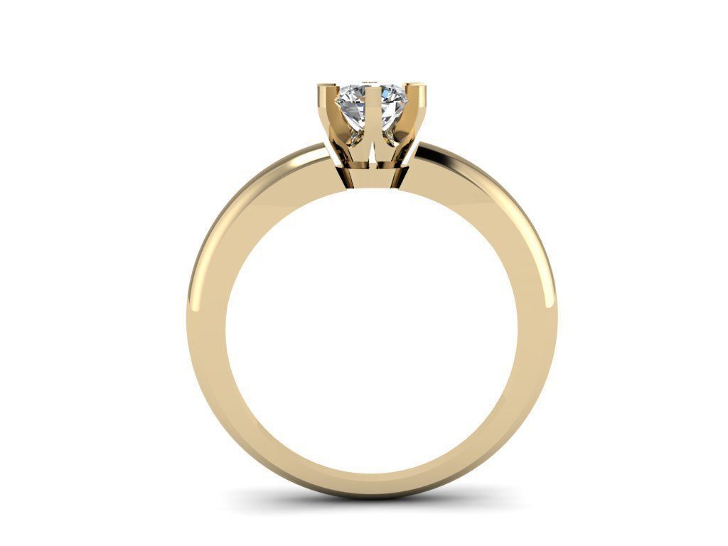 Tiffany Ring 5mm  3D print model_9