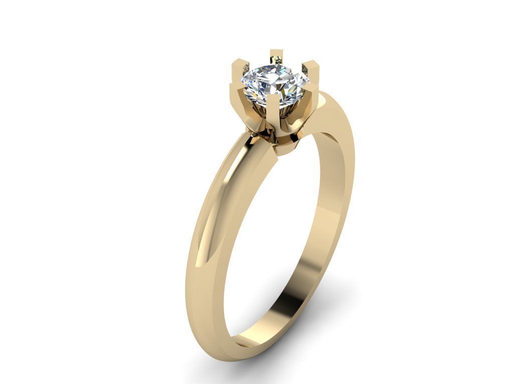 Tiffany Ring 5mm  3D print model_13