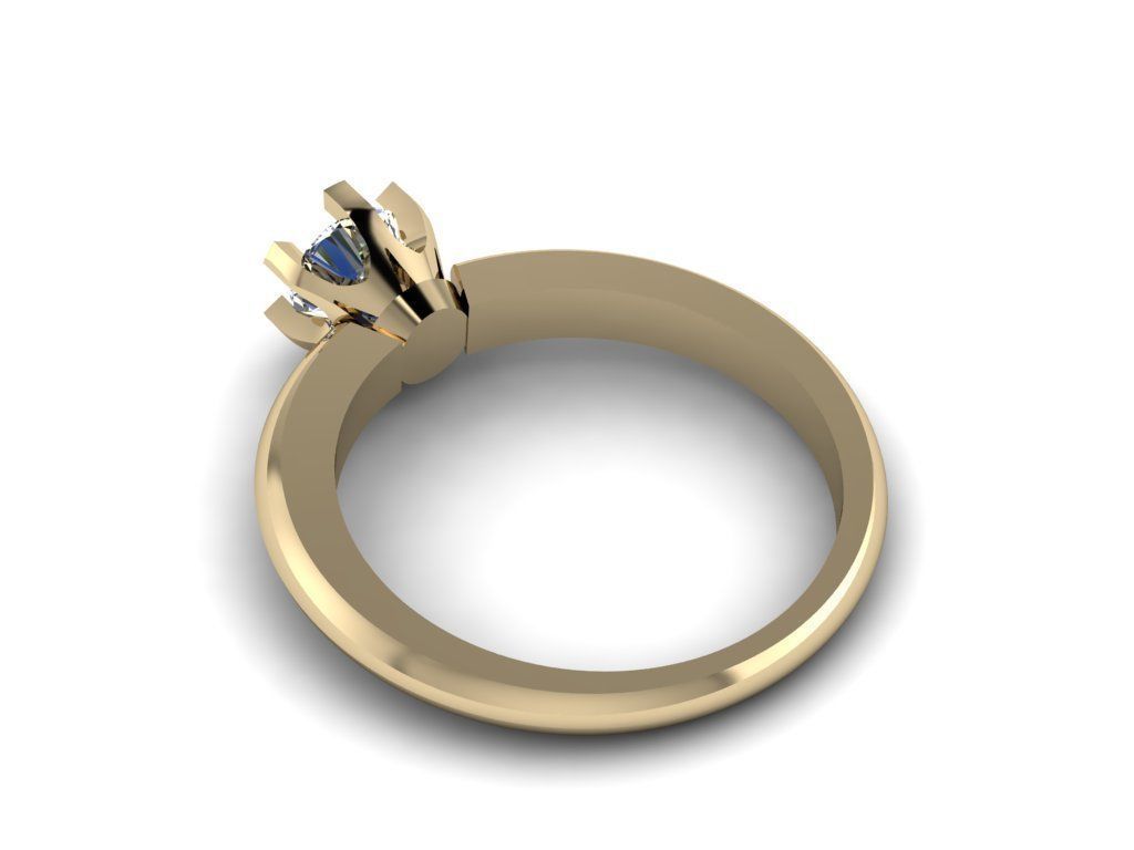 Tiffany Ring 5mm  3D print model_11
