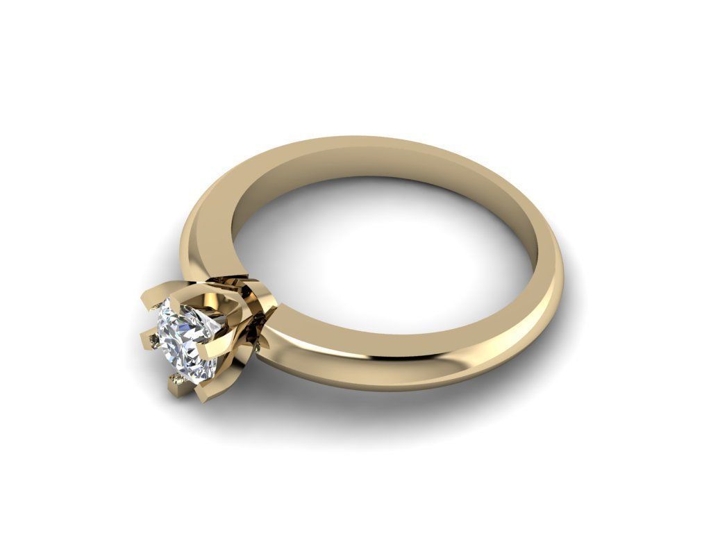Tiffany Ring 5mm  3D print model_4