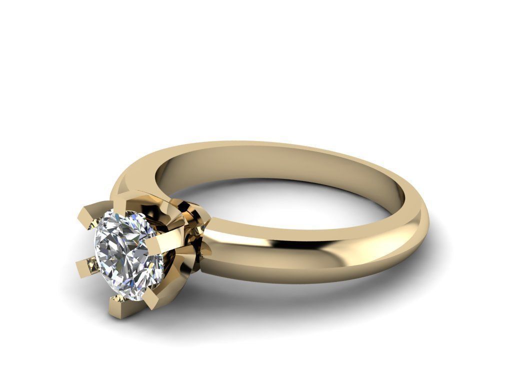 Tiffany Ring 6mm  3D print model_1