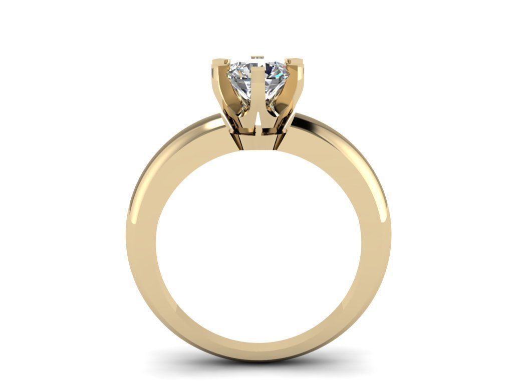 Tiffany Ring 6mm  3D print model_12