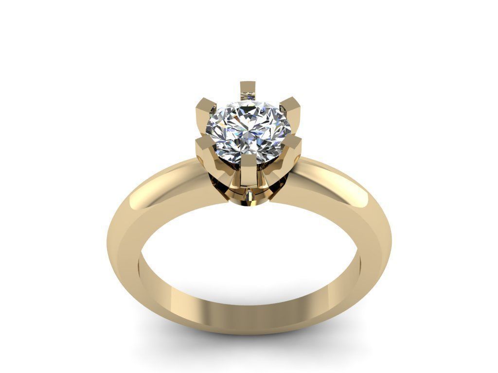 Tiffany Ring 6mm  3D print model_15