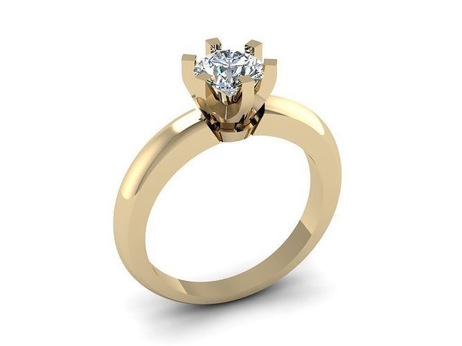 Tiffany Ring 6mm  3D print model