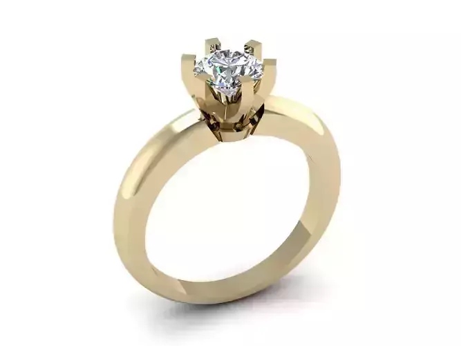 Tiffany Ring 6mm  3D print model
