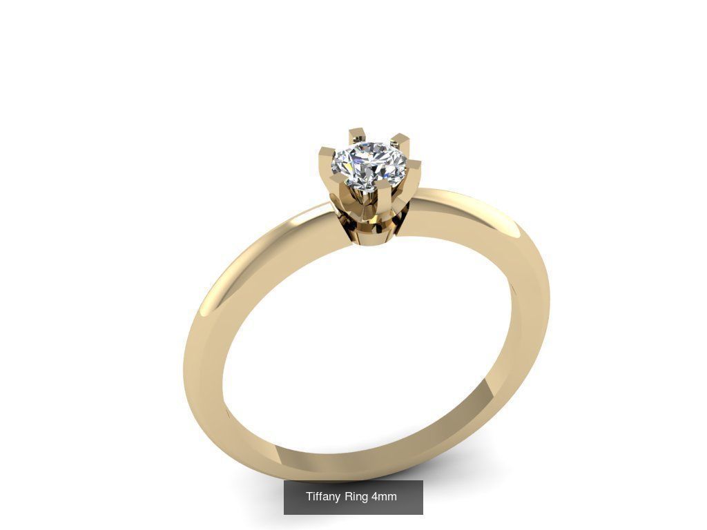 Tiffany Rings Collection 4 to 6 mm  gems _4
