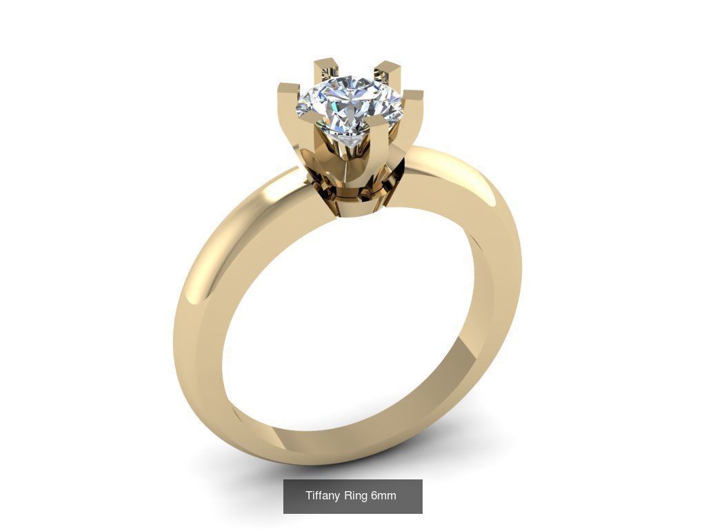 Tiffany Rings Collection 4 to 6 mm  gems _7