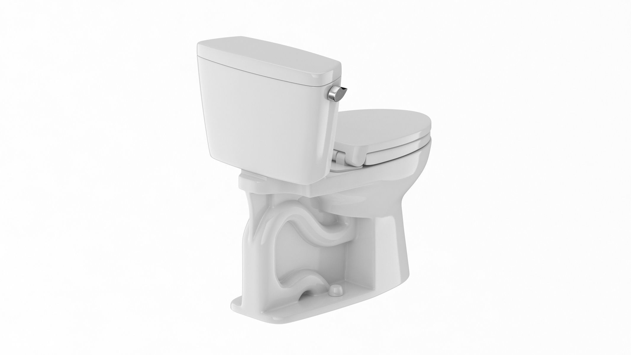 TOTO Drake TwoPiece Toilet 3D model CGTrader