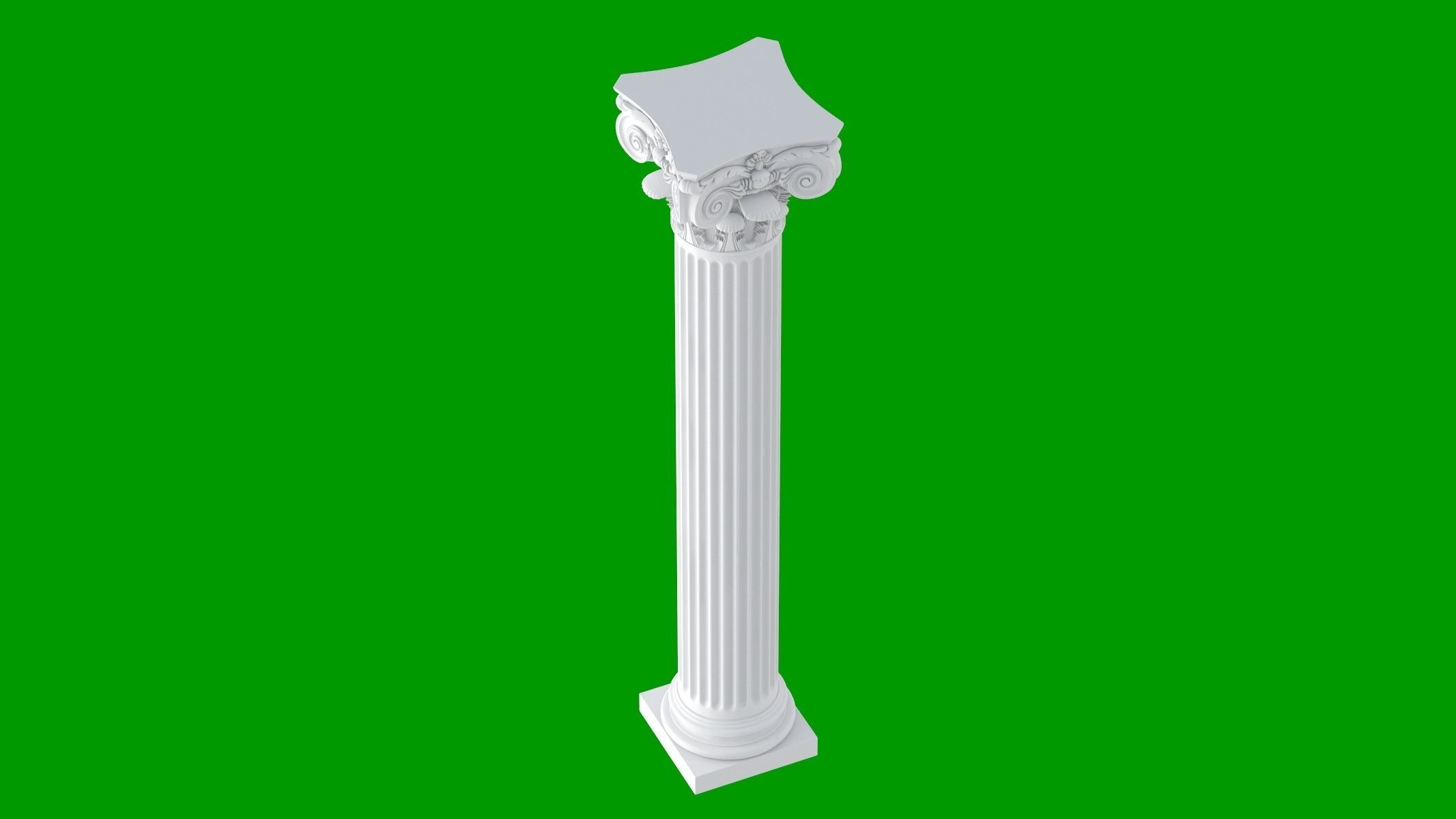 Modern Composite Column 3D model_4