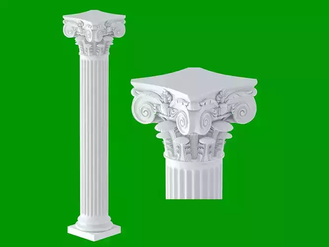 Modern Composite Column 3D model