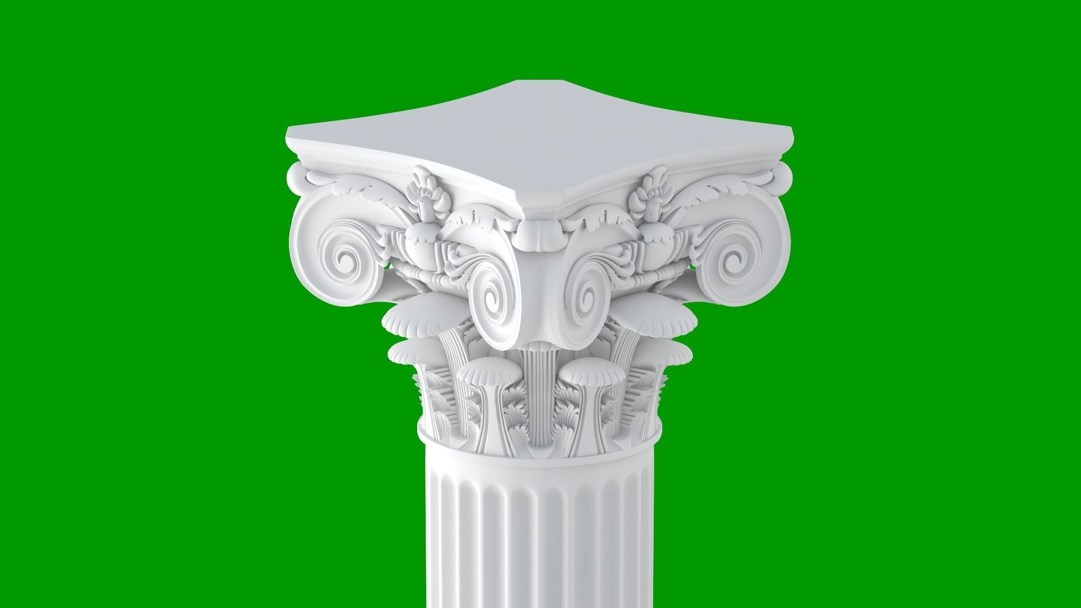 Modern Composite Column 3D model_6