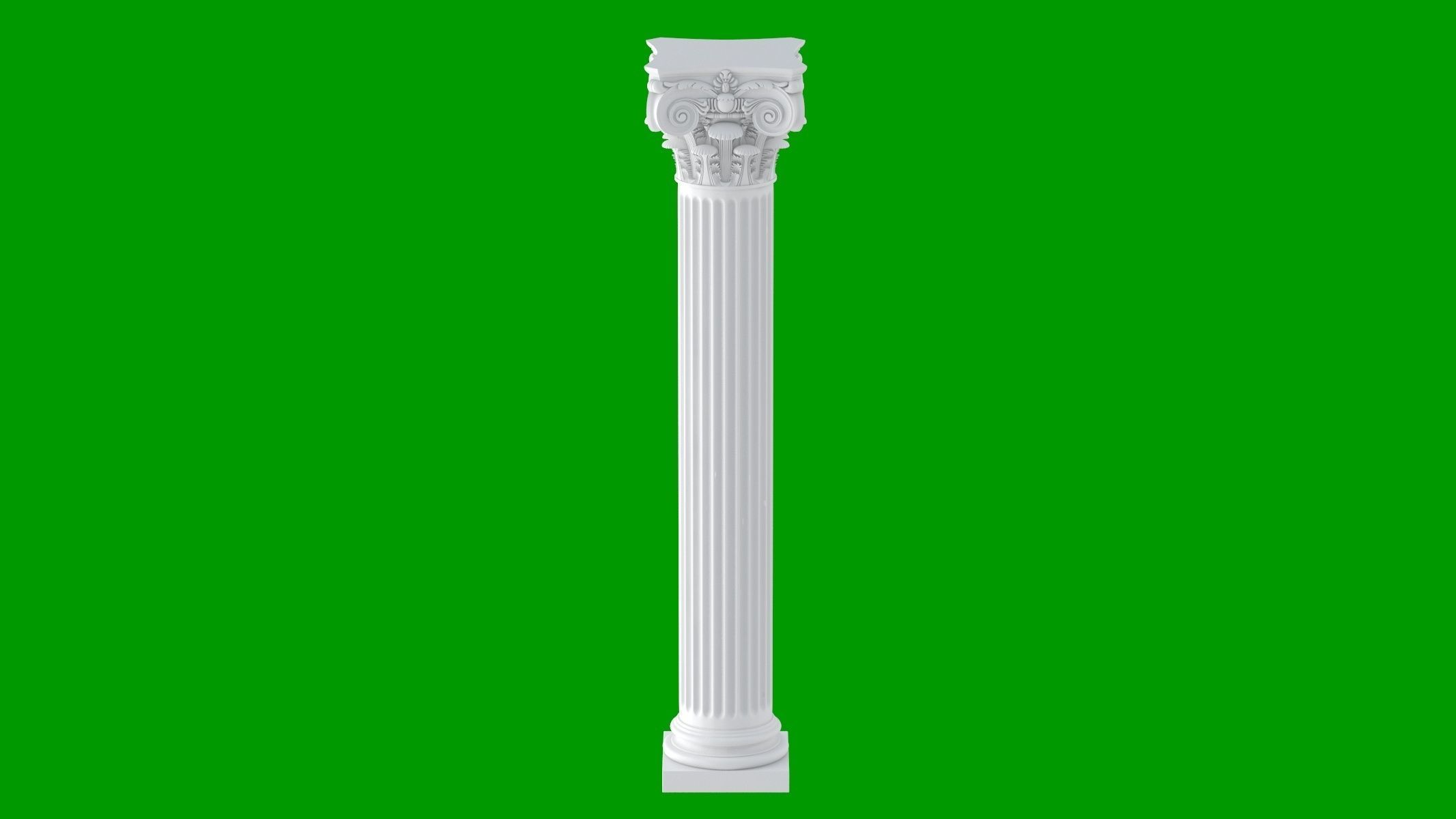 Modern Composite Column 3D model_2