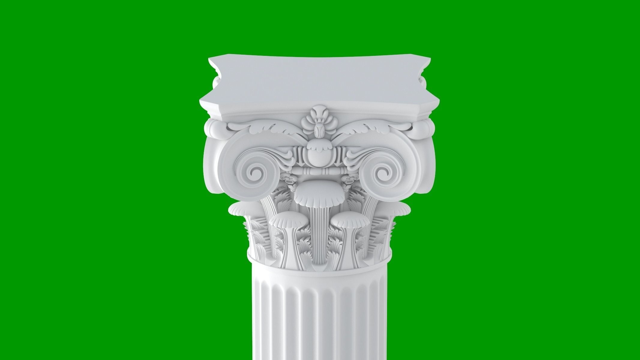Modern Composite Column 3D model_7