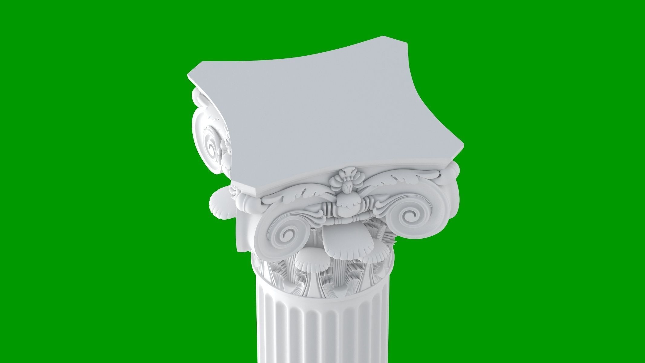 Modern Composite Column 3D model_10