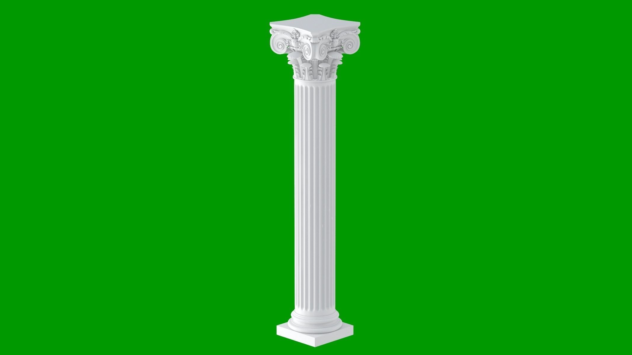 Modern Composite Column 3D model_1