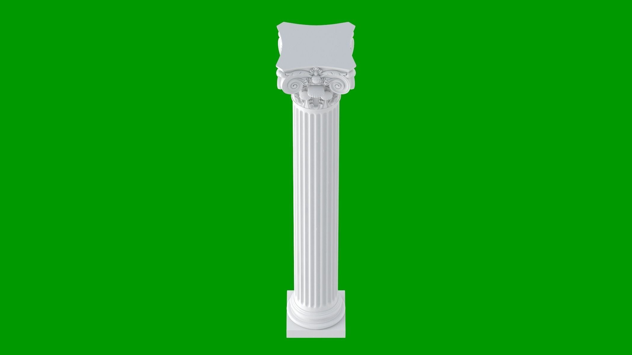 Modern Composite Column 3D model_5