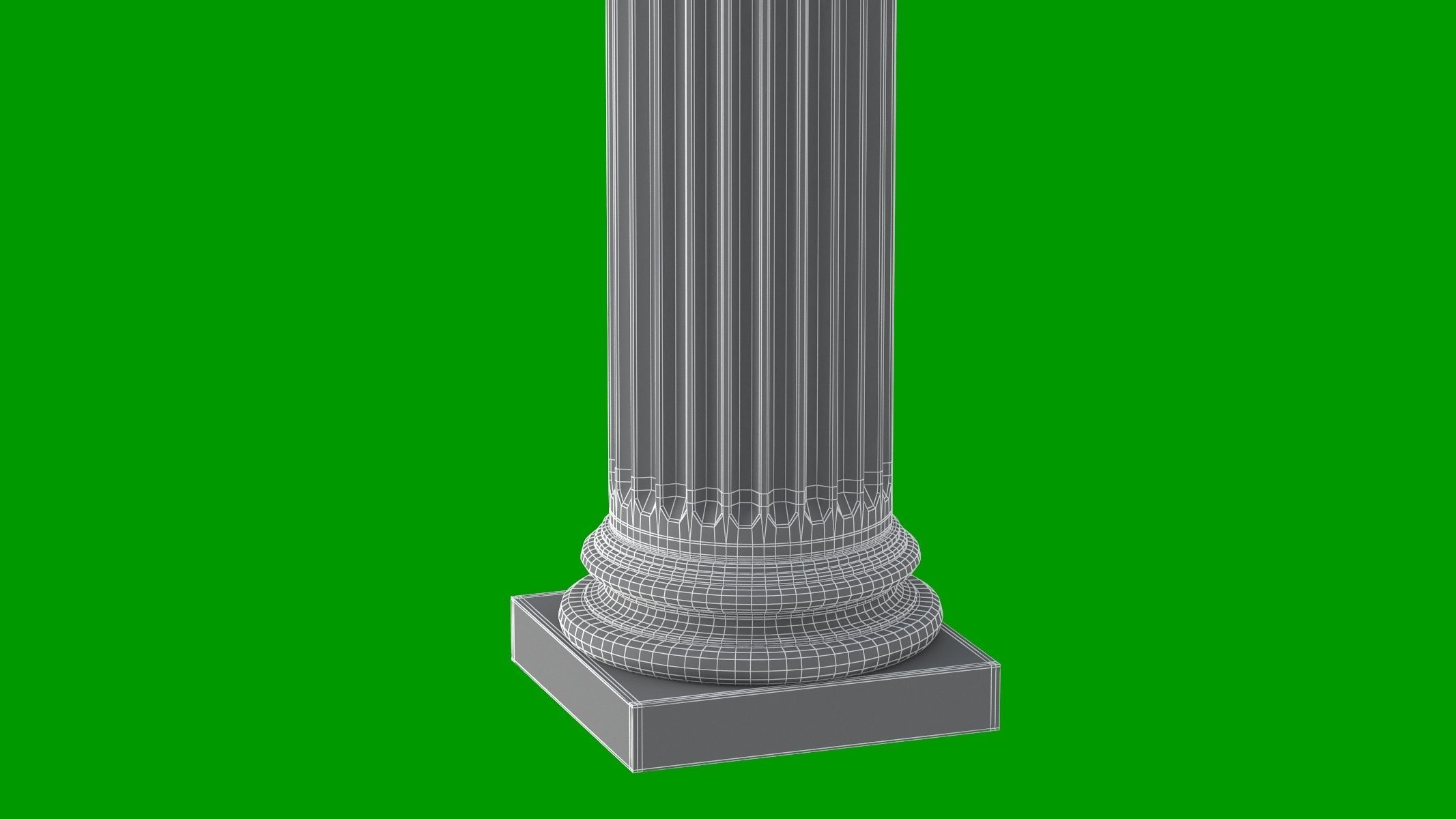 Modern Composite Column 3D model_19