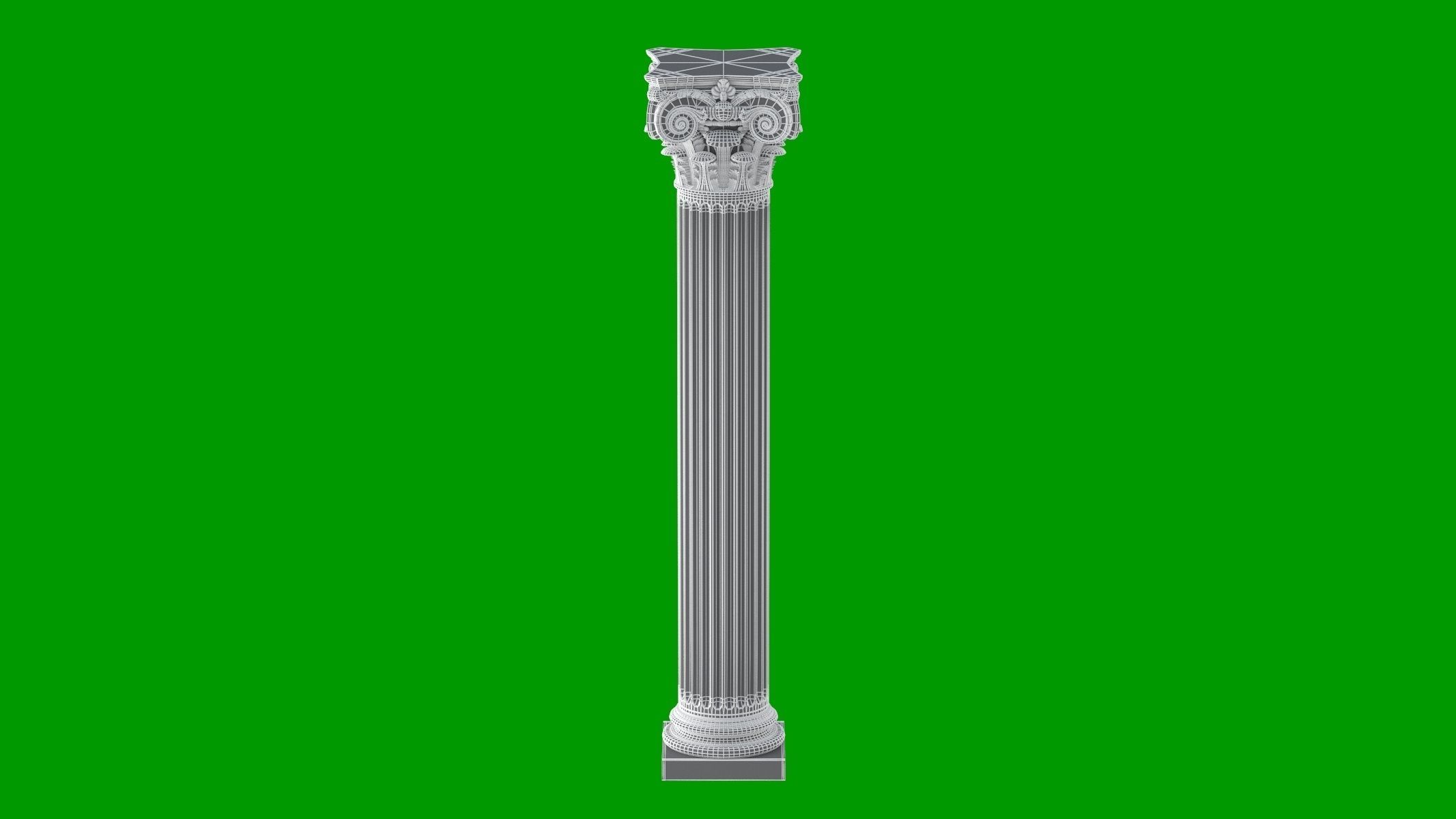 Modern Composite Column 3D model_12