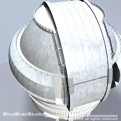 Observatory dome 3D model_0