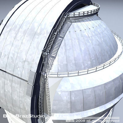 Observatory dome 3D model_1