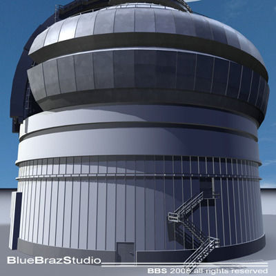Observatory dome 3D model_3